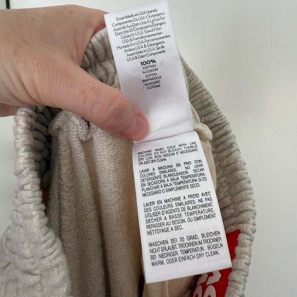 NWT NEW Mother The Knock Out Ankle Sweatpants Move It in Oatmeal - Picture 8 of 9